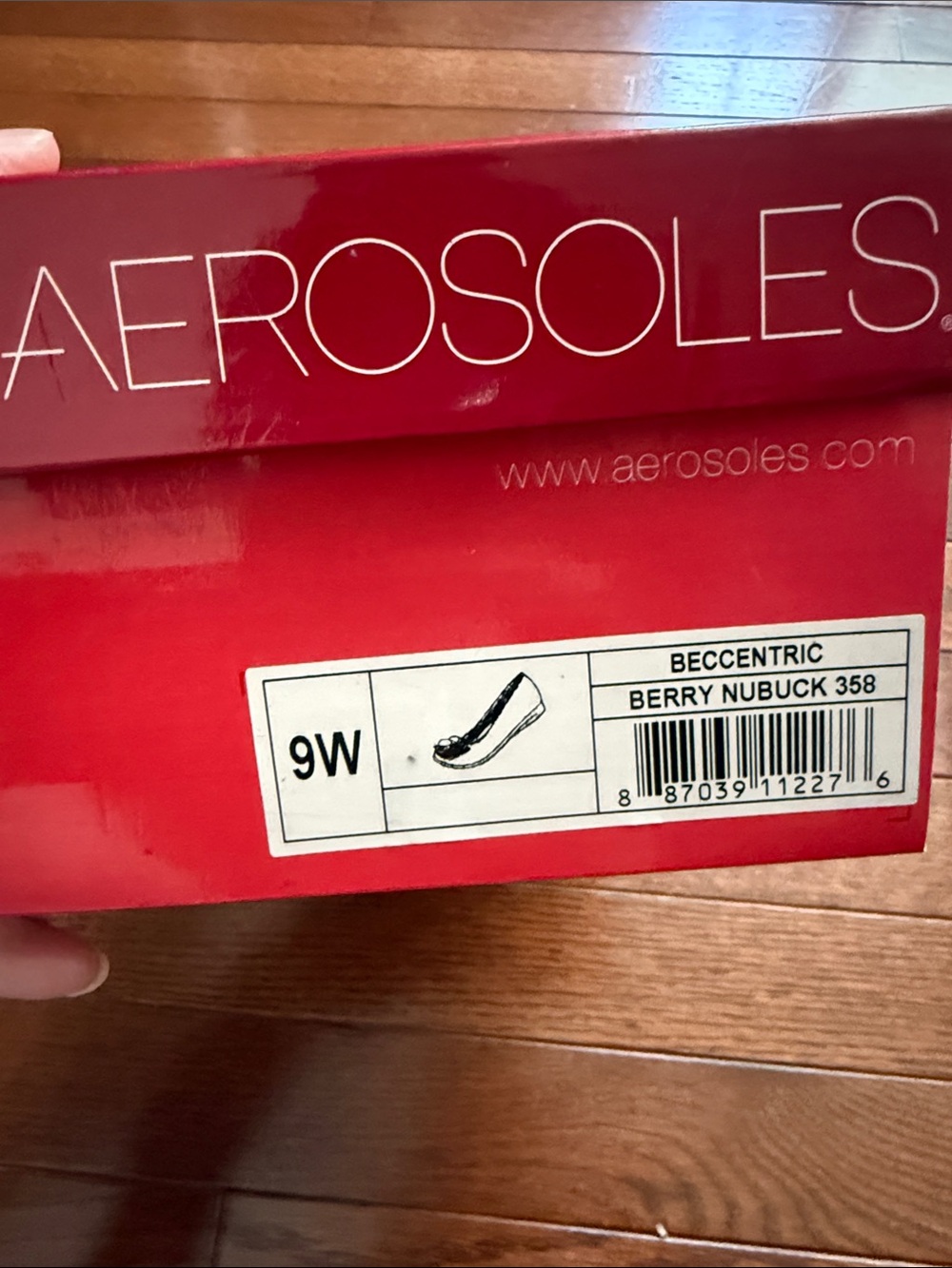 NWT Aerosoles Leather Ballet Flats Purple Suede Sz 9 - Picture 4 of 4